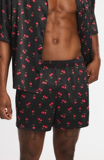 Savage X Fenty Savage X Satin Boxers In Black