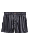 Savage X Fenty Savage X Satin Boxers In Black Caviar