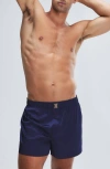 Savage X Fenty Savage X Satin Boxers In Blue