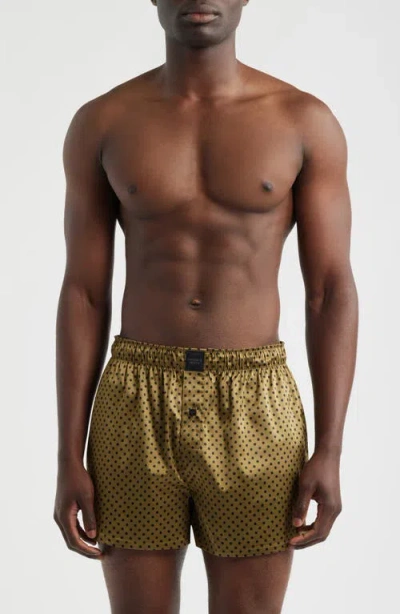 Savage X Fenty Savage X Satin Boxers In Gold