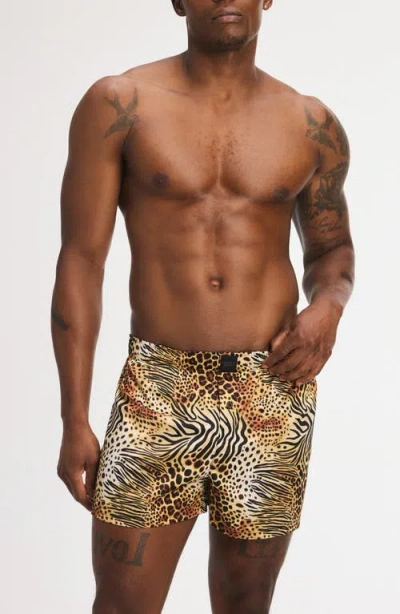 Savage X Fenty Savage X Satin Boxers In Multi