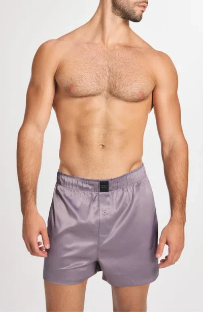Savage X Fenty Savage X Satin Boxers In Purple