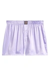Savage X Fenty Savage X Satin Boxers In Purple Lavender