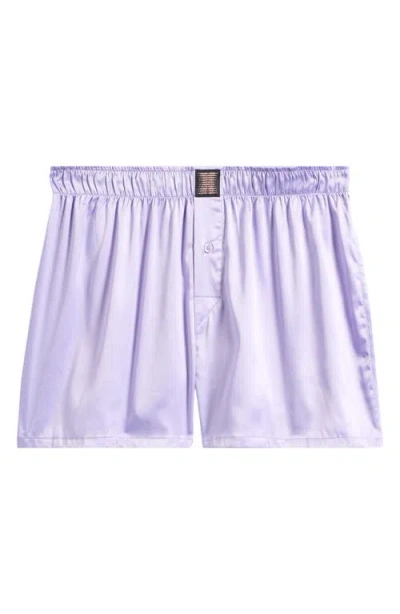 Savage X Fenty Savage X Satin Boxers In Purple Lavender