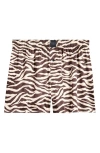 Savage X Fenty Savage X Satin Boxers In Sweet Beige Tiger Stripe Print