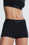 Savage X Fenty Seamless Boyshorts In Black Caviar
