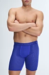 Savage X Fenty Shadow Fit Long Boxer Briefs In Blue