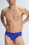 Savage X Fenty Shadow Fit Mesh Briefs In Blue