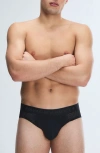 Savage X Fenty Shadow Fit Mesh Briefs In Black