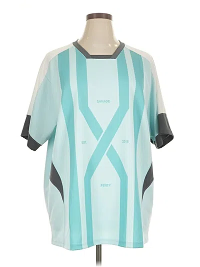 Pre-owned Savage X Fenty Short Sleeve T-shirt In Blue