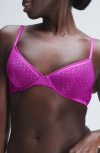 Savage X Fenty Show 'n Tell Mesh Unlined Demi Bra In Try Me Purple