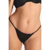 Savage X Fenty Show 'n' Tell Stripe G-string In Black