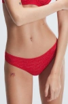 Savage X Fenty Signature Script Cheeky Briefs In Timeless Red