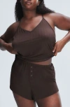 Savage X Fenty Sleek Stitch Camisole In Double Espresso Brown