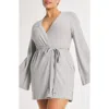 Savage X Fenty Sleek Stitch Robe In Gray