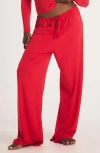 Savage X Fenty Sleek Stitch Sleep Pants In Red