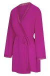 Savage X Fenty Snug Hug Short Robe In Try Me Purple