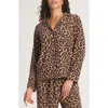 Savage X Fenty Softcore Modal Pajama Button-up Shirt In Animal Print