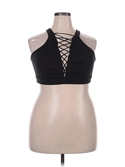 Pre-owned Savage X Fenty Tank Top Black Halter Neckline Tops