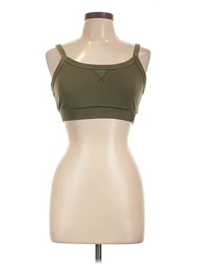 Pre-owned Savage X Fenty Tank Top Green Strapless Neckline Tops