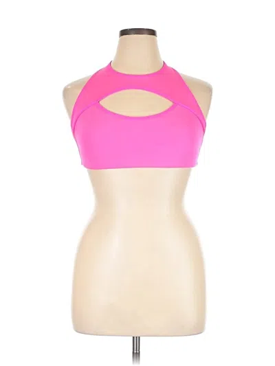 Pre-owned Savage X Fenty Tank Top Pink Halter Neckline Tops