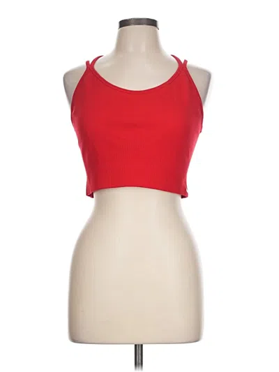 Pre-owned Savage X Fenty Tank Top Red Halter Neckline Tops