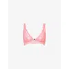 Savage X Fenty Womens  Romantic Corded Front-closure Lace Bralette In Acacia Pink