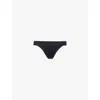 Savage X Fenty X Fenty Womens Caviar Soft N' Savage Mid-rise Stretch-woven Thong Xs In Caviar