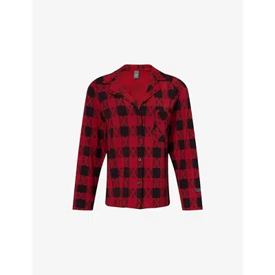 Savage X Fenty Womens  Softcore Modal Pyjama Shirt In Brown