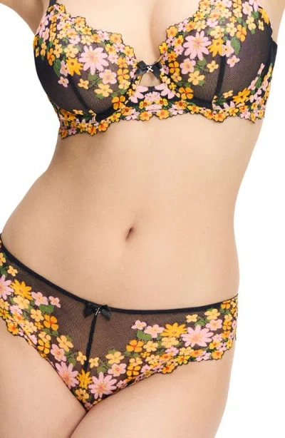 Savage X Fenty Wonderfleur Cheeky Briefs In Black
