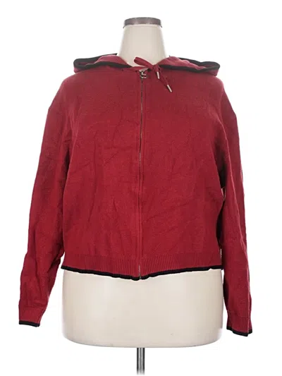 Pre-owned Savage X Fenty Zip Up Hoodie In Red
