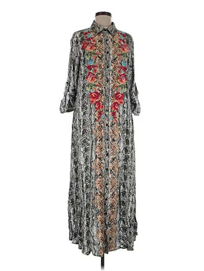 Pre-owned Savanna Jane Casual Dress In Gray
