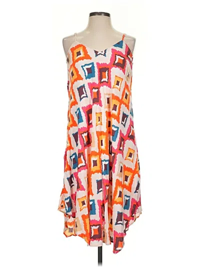 Pre-owned Savanna Jane Casual Dress In Orange