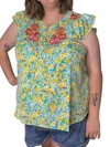 Savanna Jane Ruth Top - Plus In Multi In Multi