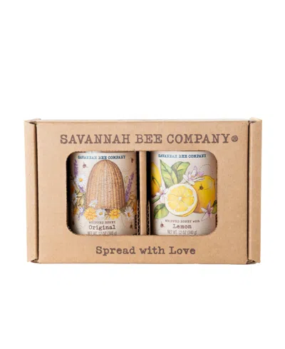 Savannah Bee Company Original And Lemon Whipped Honey Gift Set, 12oz In No Color