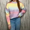 Savannah Jane Rainbow Connection Sweater In Yellow Multi In Yellow