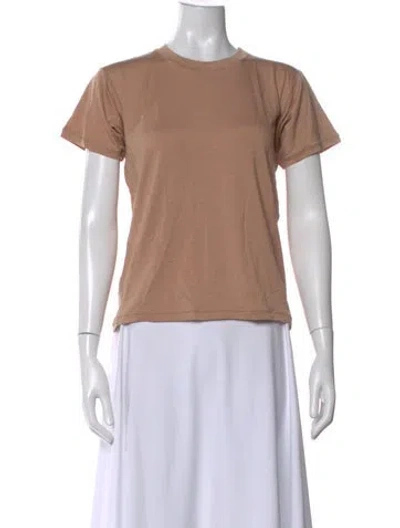 Pre-owned Savannah Morrow The Label Crew Neck Short Sleeve T-shirt W/ Tags In Neutral
