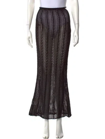 Pre-owned Savannah Morrow The Label Long Skirt In Black