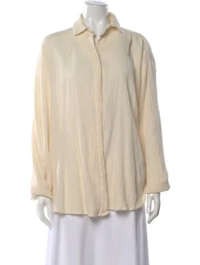 Pre-owned Savannah Morrow The Label Long Sleeve Top In Neutral