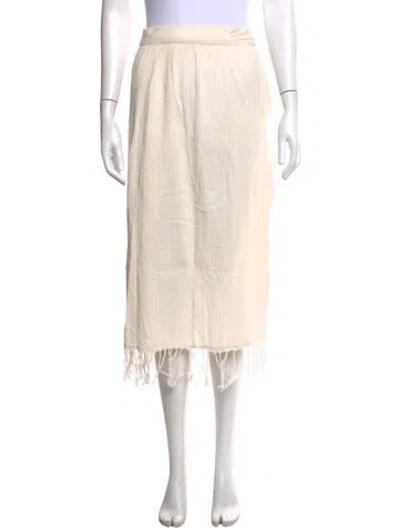Pre-owned Savannah Morrow The Label Midi Length Skirt In Neutral