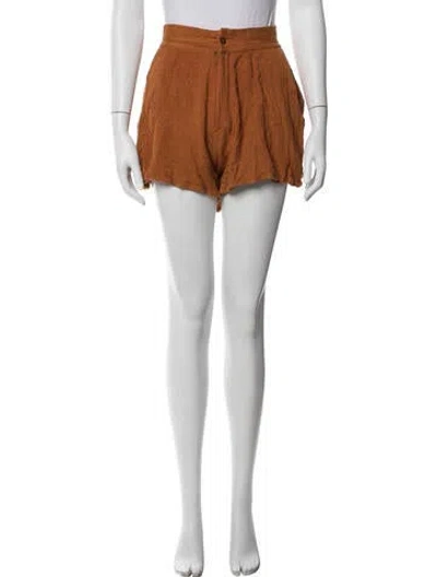 Pre-owned Savannah Morrow The Label Mini Shorts In Neutral