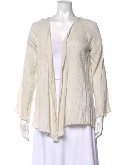 Pre-owned Savannah Morrow The Label Open Front Sweater In Neutral