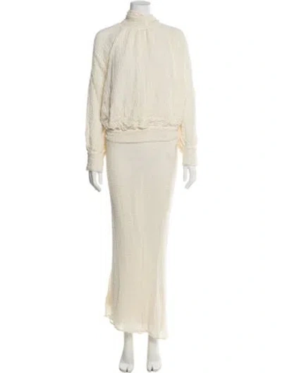 Pre-owned Savannah Morrow The Label Skirt Set W/ Tags In Neutral