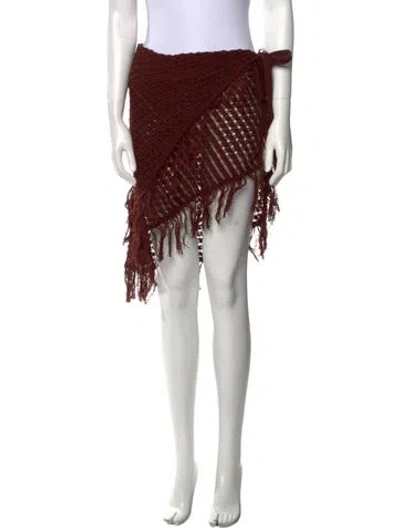 Pre-owned Savannah Morrow The Label Supima Cotton Long Skirt W/ Tags In Multi