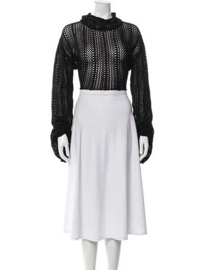 Pre-owned Savannah Morrow The Label Turtleneck Sweater W/ Tags In Black