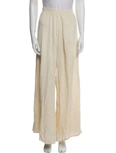 Pre-owned Savannah Morrow The Label Wide Leg Pants In Neutral