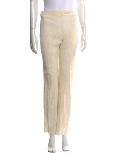 Pre-owned Savannah Morrow The Label Wide Leg Pants In Neutral