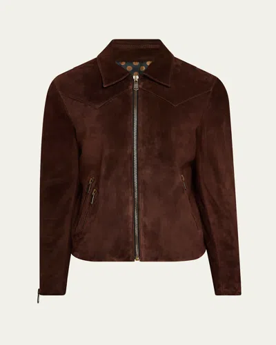 Savas Men's Legend Leather Full-zip Jacket In Van Dyke