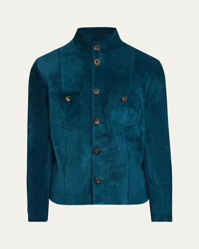 Savas Men's Walden Calfskin Shirt Jacket In Mariana