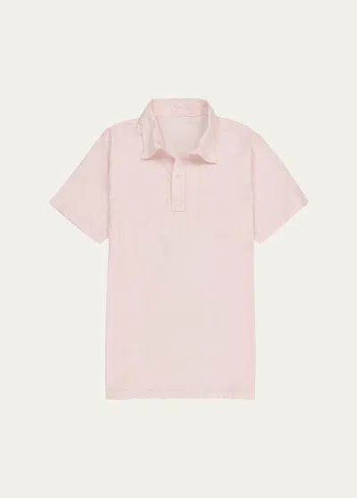 Save Khaki Men's Solid Supima Cotton Polo Shirt In Petal